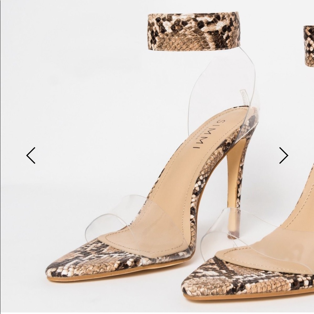 Simmi London Snake Skin Heels